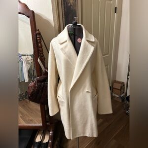 Elegant Cream Women's Coat